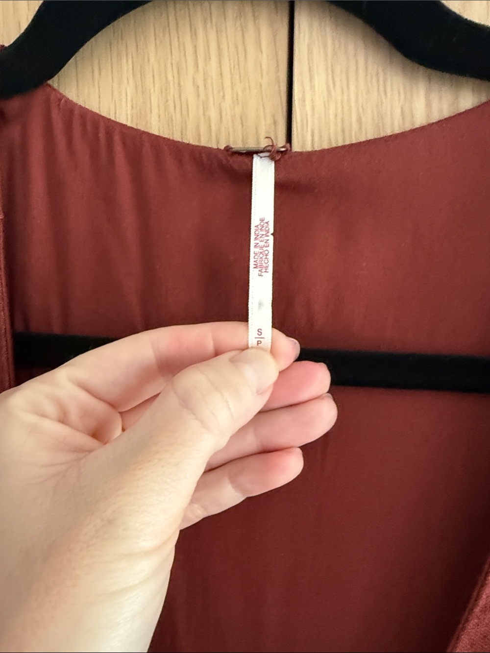 Free People Rust Red Maxi Dress with Front Tie - Picture 2 of 5